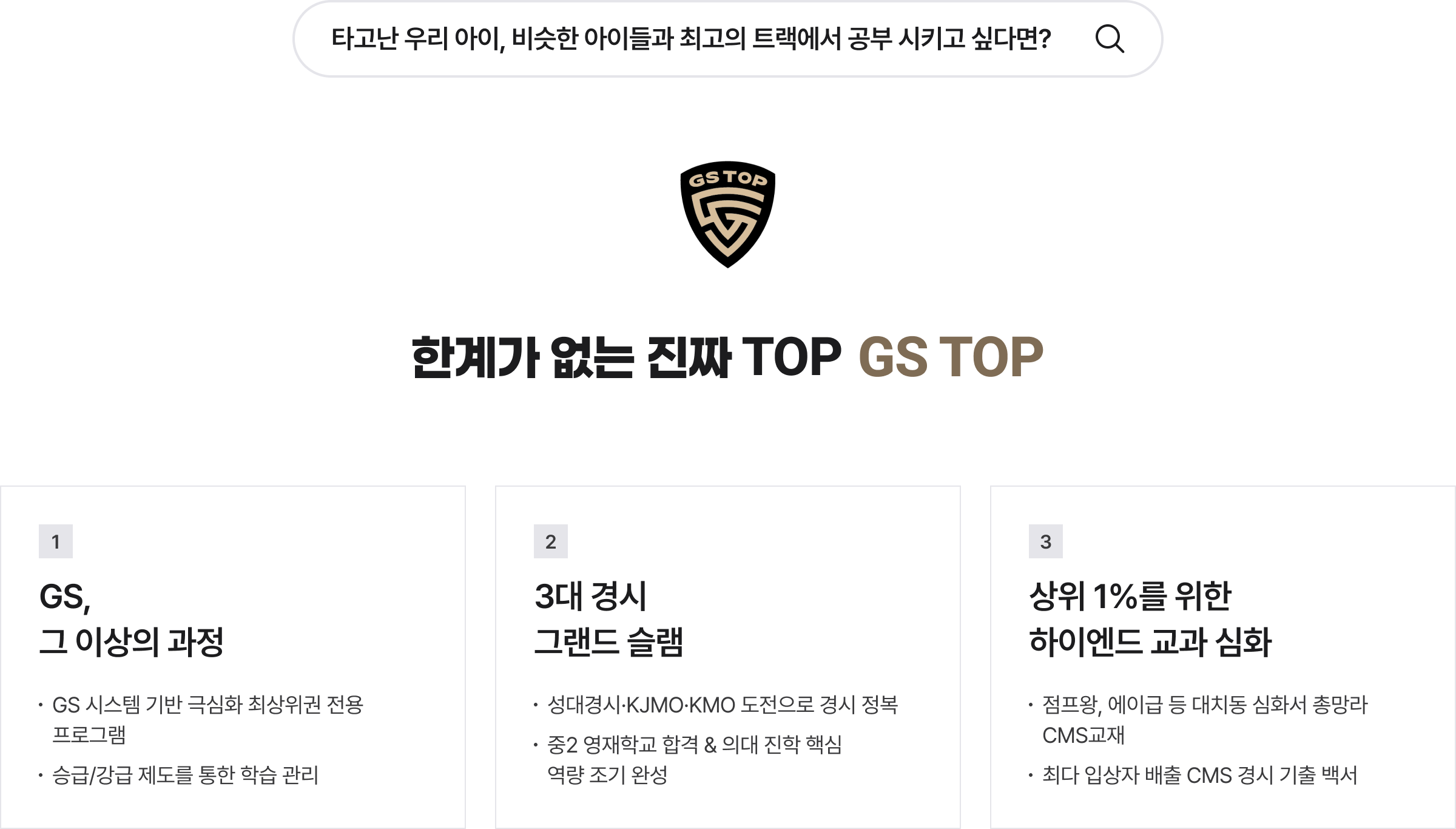 한계가 없는 진짜 TOP GS TOP